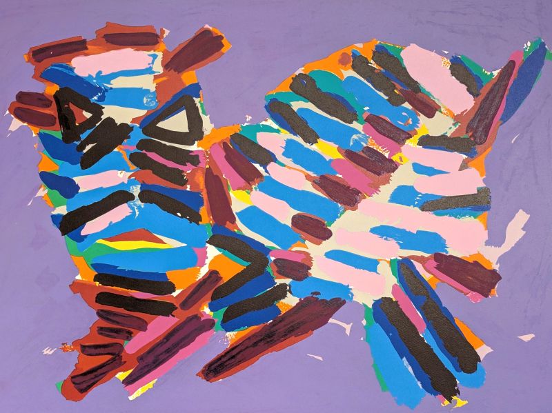 Innocent Cat (Litografía) - Karel APPEL