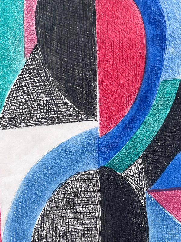 Avec moi-même (Radierung und Aquatinta) - Sonia DELAUNAY