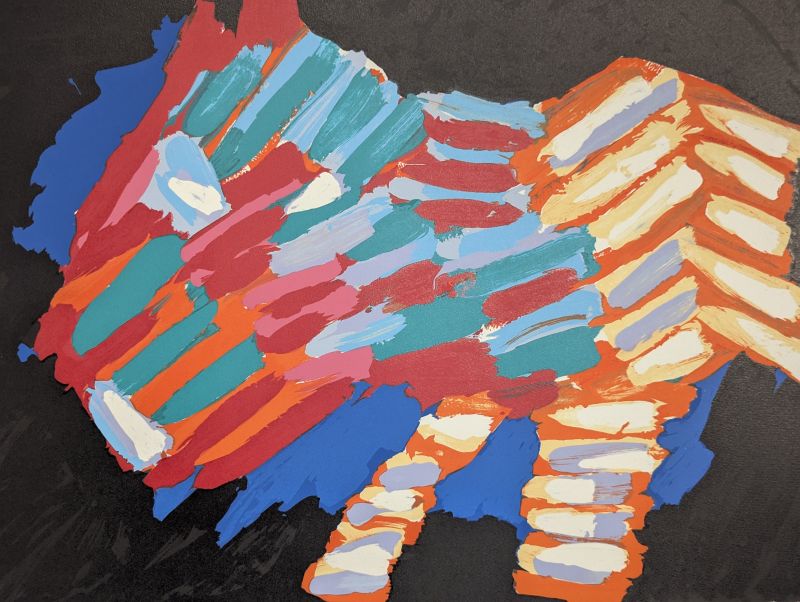 Cat in the Night (Lithograph) - Karel APPEL