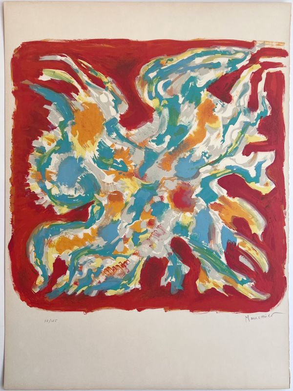 Alléluia [rouge] (Farblithographie) - Alfred  MANESSIER