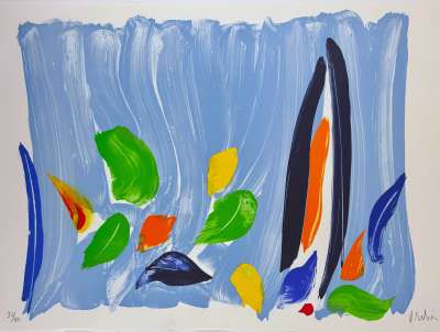 Ossiach (Farblithographie) - Olivier DEBRE
