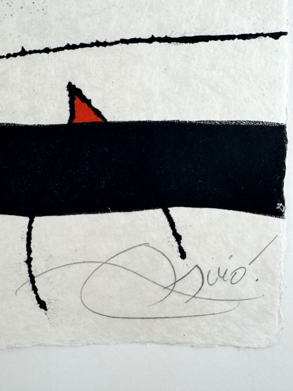 Le marteau sans maître (planche XXIII) (Radierung und Aquatinta) — Joan MIRO — Detail der Signatur