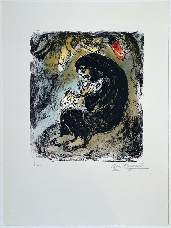 Méditation (Lithographie) - Marc CHAGALL