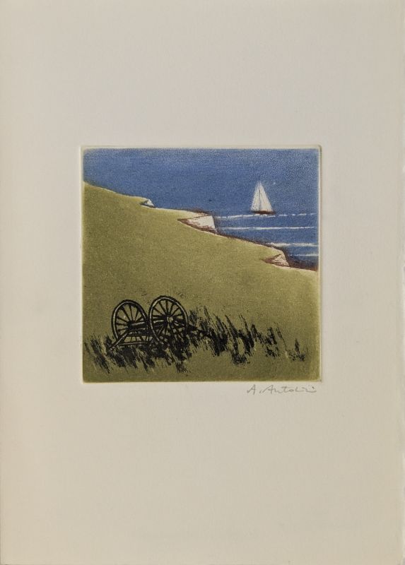 Carte de Voeux - Galerie Michel (Paris) (Eau-forte et aquatinte) - Annapia ANTONINI