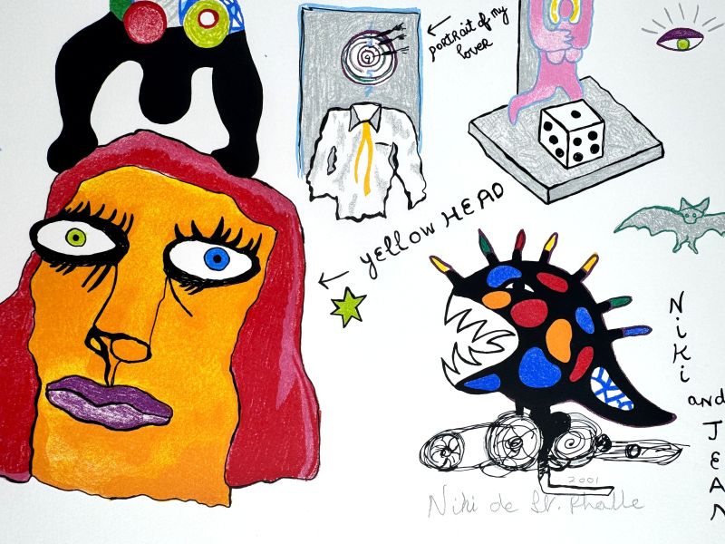 Totem (Farblithographie) - Niki DE SAINT PHALLE
