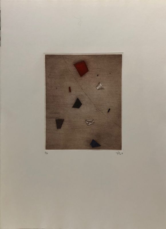 Le rouge d'en haut (Gravure) - Arthur Luiz  PIZA