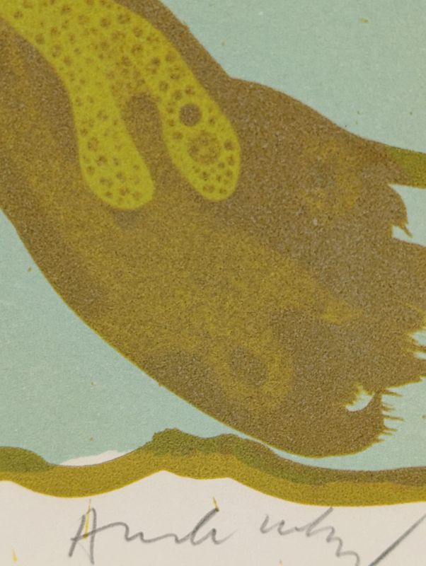 Vulcanologie - planche 7 (Lithograph) - Pierre ALECHINSKY