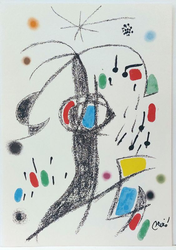 Maravillas con variaciones acrósticas en el jardín de Miró XIX (Lithographie) - Joan  MIRO