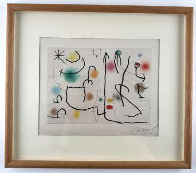 Rogelio Lacouri&egrave;re P&ecirc;cheur de cuivres (Eau-forte et carborundum) - Joan  MIRO