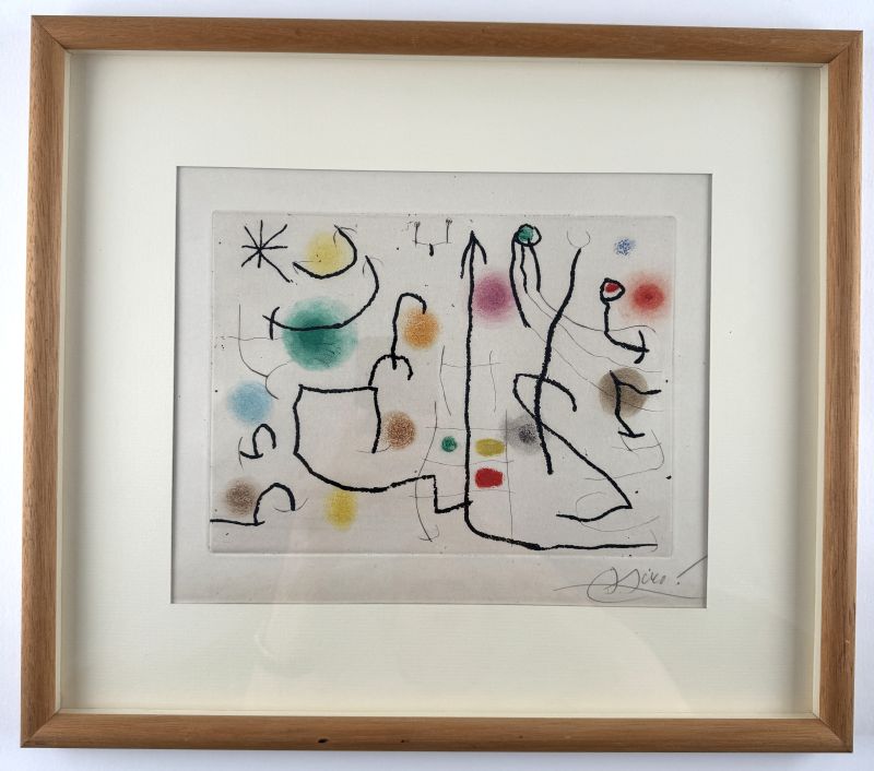 Rogelio Lacouri&egrave;re P&ecirc;cheur de cuivres (Eau-forte et carborundum) - Joan  MIRO