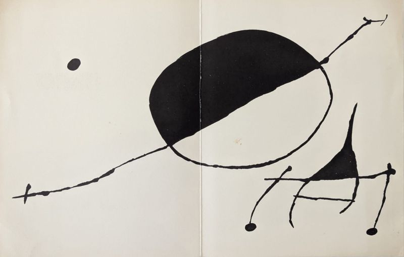 Invitation au vernissage "Dessins" (Lithograph) - Joan  MIRO
