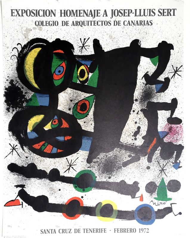 MIRO, Exposicion Homenje a Josep-Lluis Sert (Plakat) - Joan  MIRO