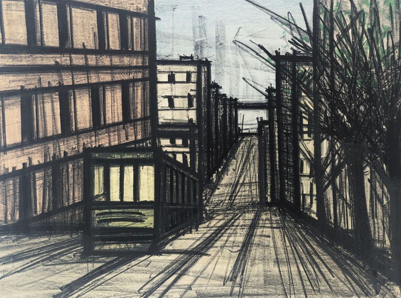 Funiculaire (Lithographie) - Bernard BUFFET