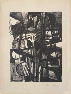 Jean Dewasne (1921-1999) // Art Abstrait (Lithographie) -  Artistes Divers