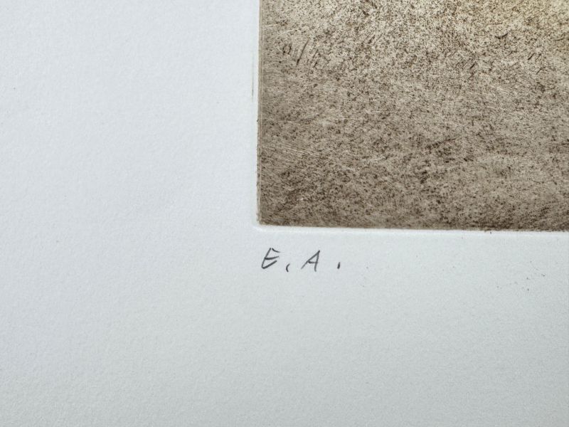 Becco di Mezzodi (Etching and aquatint) — Zoran MUSIC — Edition numbering detail