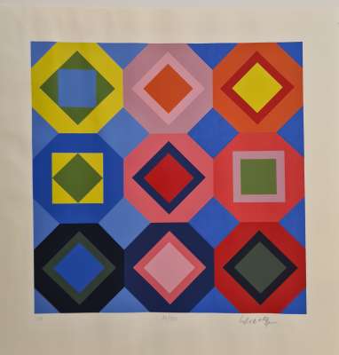 Folkokta (Siebdruck) - Victor  VASARELY