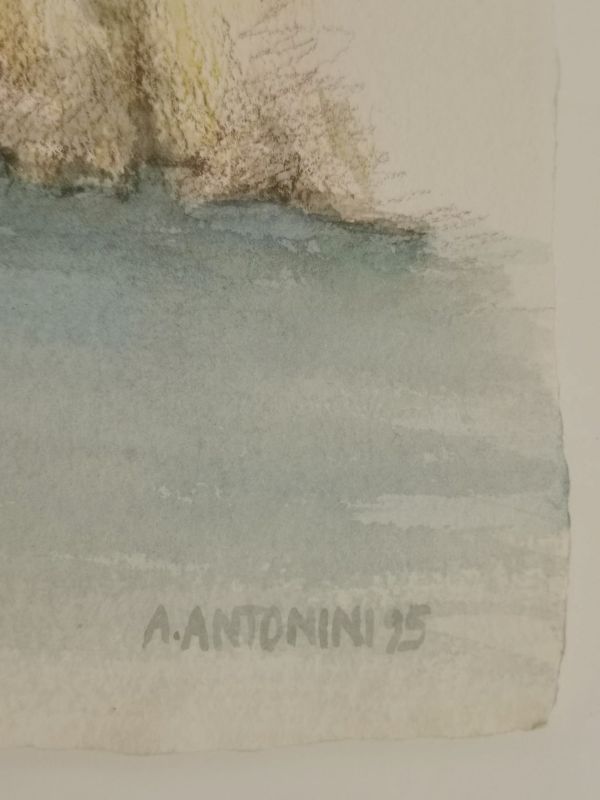 Août dans le Var (Aquarelle (contemporain)) - Annapia ANTONINI