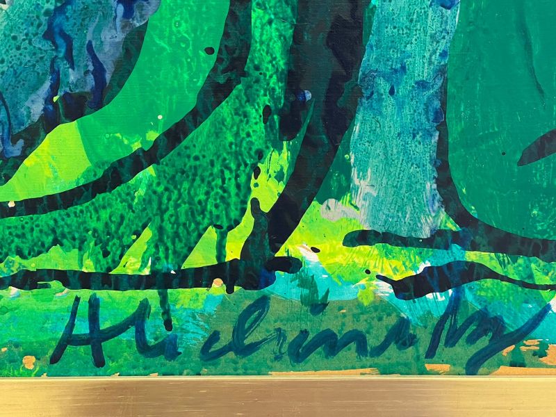 Naturellement vulnérable (Acrylic (modern)) - Pierre ALECHINSKY