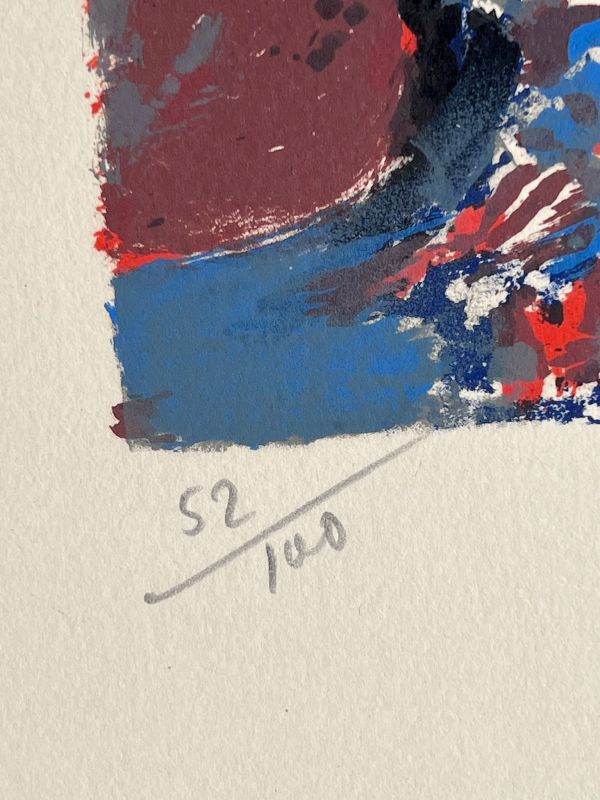 Le Ravin (Farblithographie) - Alfred  MANESSIER