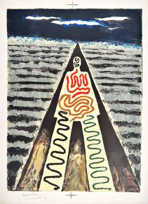 La nuit de Saint Jean de Luz (Farblithographie) -  MAN RAY