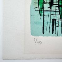 El Singel Amsterdam (Litografía) — Bernard BUFFET — Detalle de la numeración