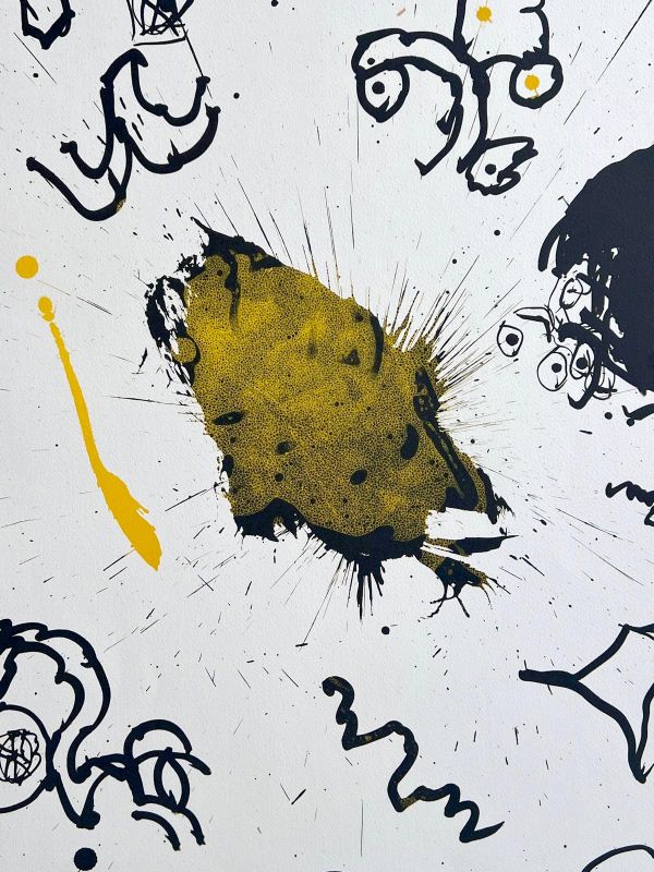 Première Primaire (Lithographie) - Pierre ALECHINSKY
