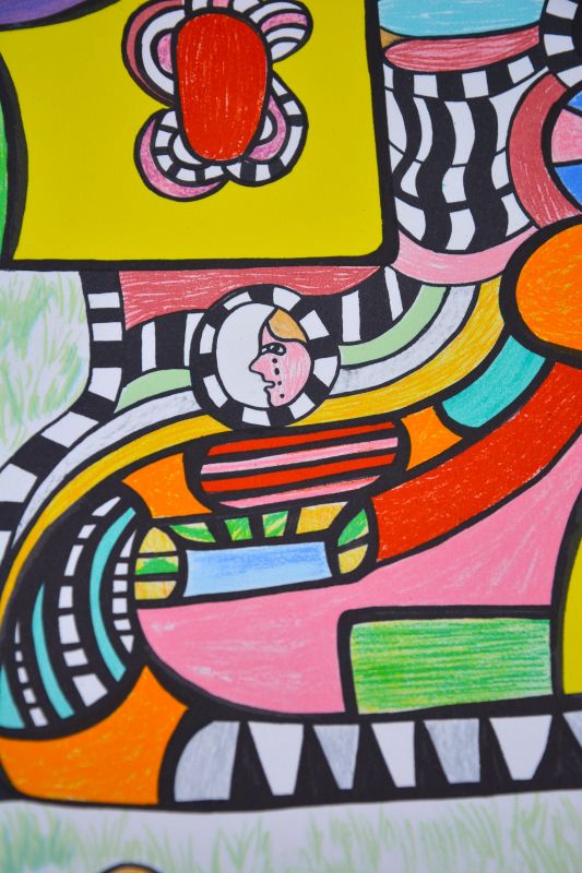 Leaving school (Lithograph) - Niki DE SAINT PHALLE