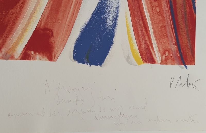 Le Rideau rouge (S&eacute;guier) (Lithographie) - Olivier DEBRE