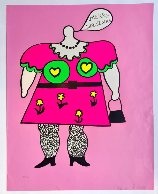 Merry Christmas (Serigrafía) - Niki DE SAINT PHALLE