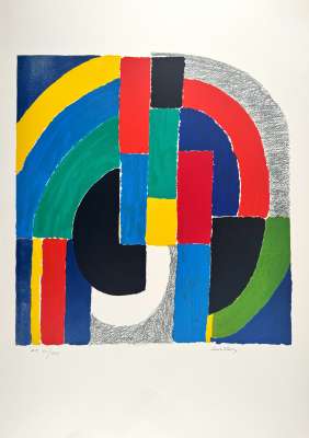 Black Sun (Lithograph) - Sonia DELAUNAY