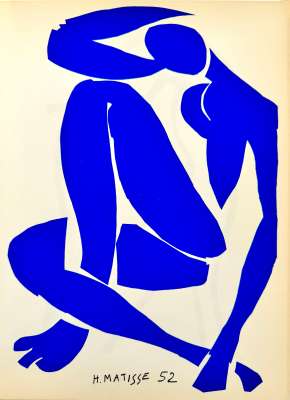 Nu bleu IV et Acrobate V (Farblithographie) - Henri  MATISSE