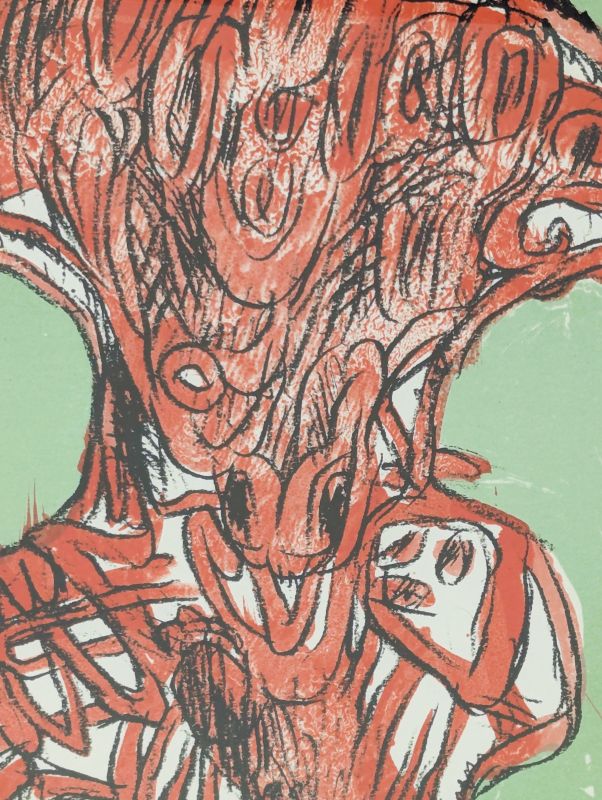 Schismes (Litografía) — Pierre ALECHINSKY — Vista de detalle