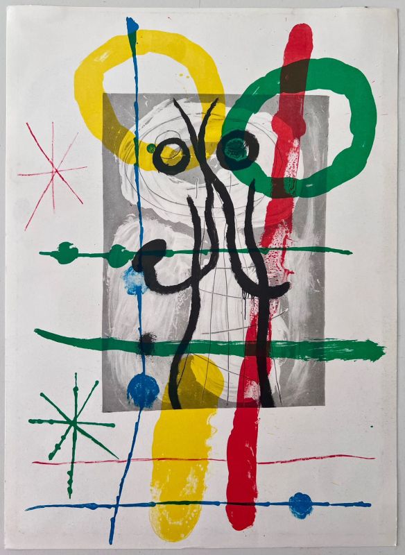 Derri&egrave;re le Miroir (Lithographie) - Joan  MIRO