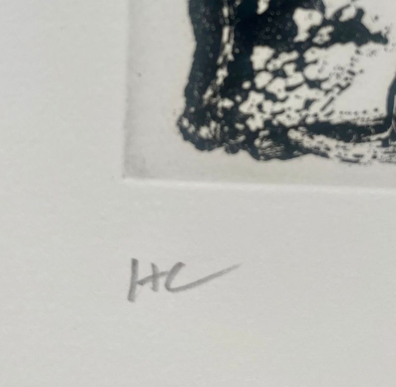 Les mouches à Marier (Planche VII) (Aguafuerte y aguatinta) - Jean-Paul RIOPELLE