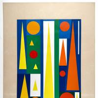 Mittag (Siebdruck) — Auguste HERBIN — Ansicht mit Rändern