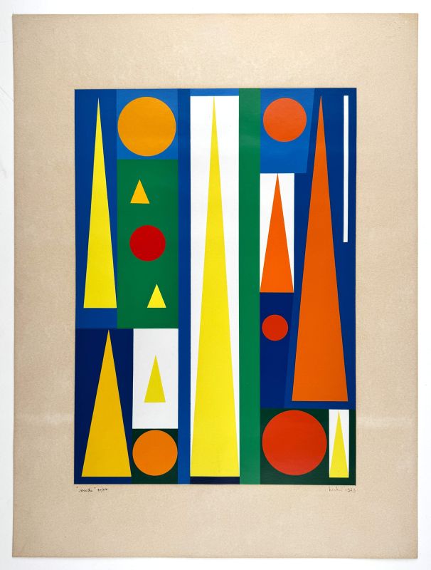 Mittag (Siebdruck) — Auguste HERBIN — Ansicht mit Rändern