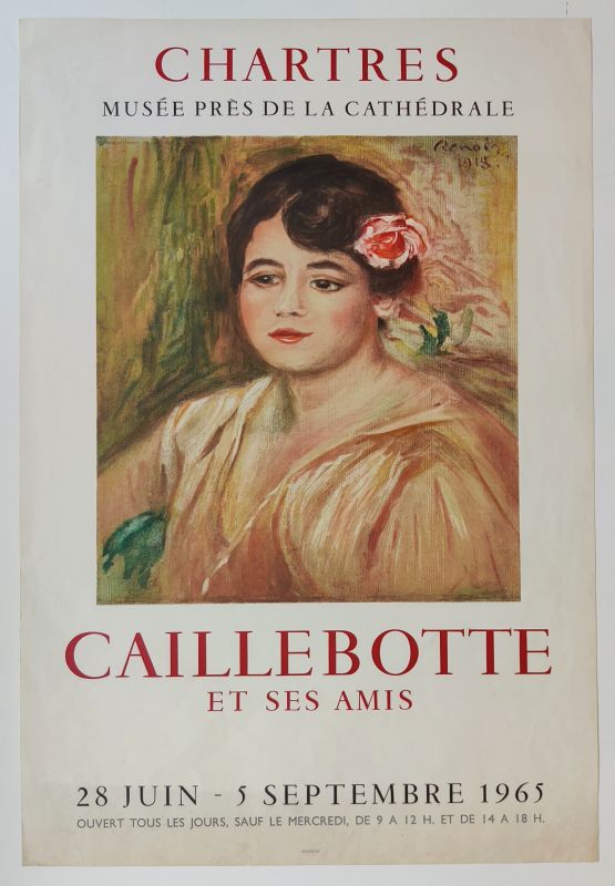 Gustave Caillebotte (1848-1894) // Musée près de la Cathédrale, Chartres 1965 (Affiche) -  Artistes Divers