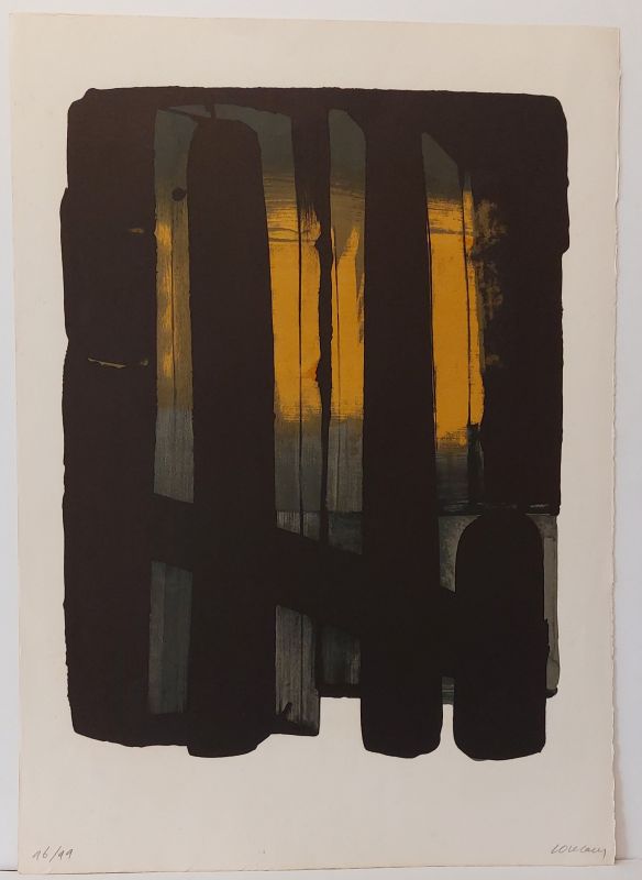Lithographie n°38 (Lithographie) - Pierre  SOULAGES