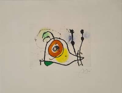 L'escargot enjoué (Eau-forte et aquatinte) - Joan  MIRO