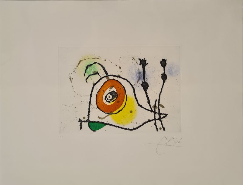 L'escargot enjoué (Eau-forte et aquatinte) - Joan  MIRO