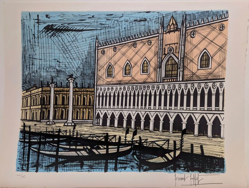 Le Palais des Doges (Lithographie) - Bernard BUFFET