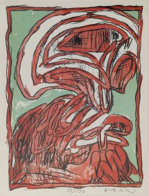 Schismes (Litografía) - Pierre ALECHINSKY