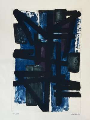 Eau-forte I (Eau-forte et aquatinte) - Pierre  SOULAGES
