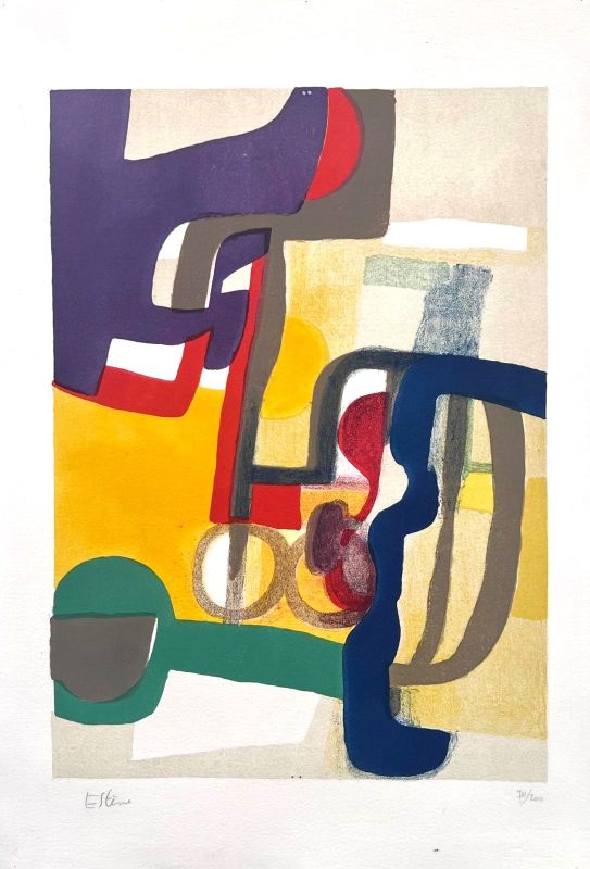 Día de fiesta (Litografía) - Maurice ESTEVE
