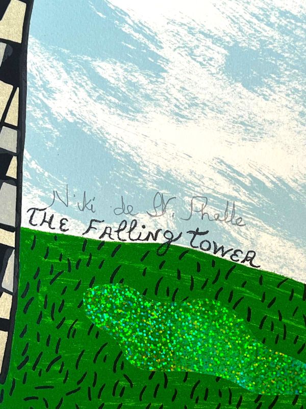 La Tour, Carte Tarot n°16 (Lithographie) - Niki DE SAINT PHALLE