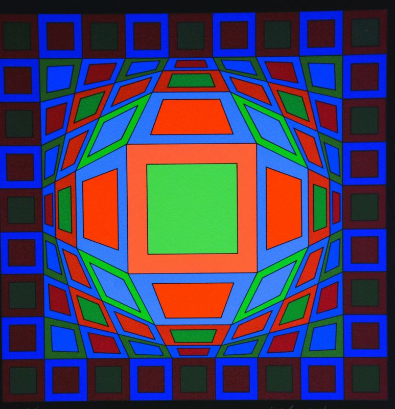 Microcosmos (Sérigraphie) - Victor  VASARELY