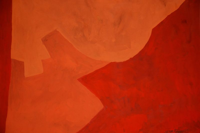 Orange composition (Gouache (modern)) - Serge  POLIAKOFF