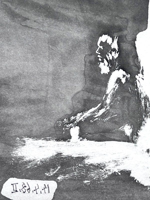 Peintre Songeant à une Grande Toile (Eau-forte et aquatinte) - Pablo  PICASSO