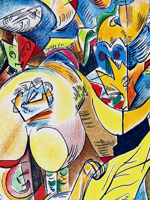 The work of chance (Lithograph) - André  MASSON
