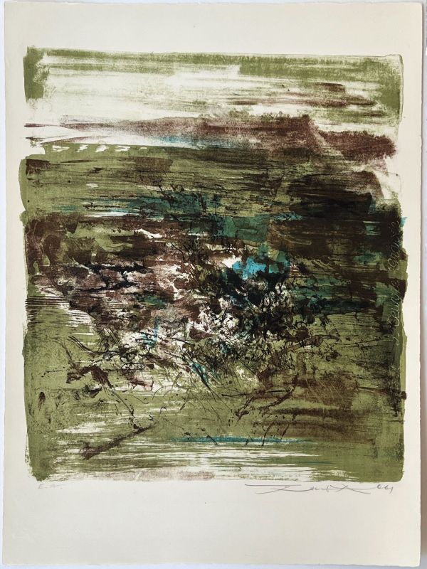 Sans titre (Lithographie) - Wou-ki  ZAO